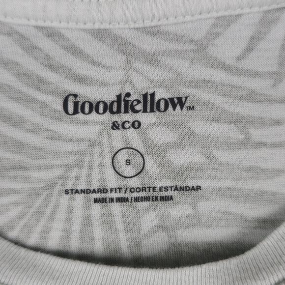 Goodfellow & Co. T-Shirt Mens Size Small Green Palm Leaf Print Short Sleeve - Picture 11 of 16